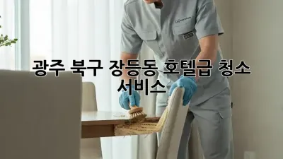광주 북구 장등동 호텔급 청소 서비스