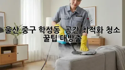 울산 중구 학성동 🏡 공간 최적화 청소 ✨ 꿀팁 대방출!